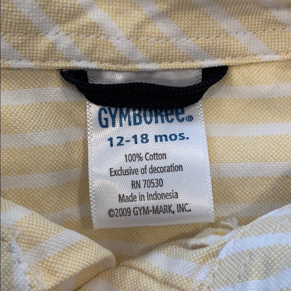 Boys Gymboree button down shirt size 12-18 months - Picture 3 of 4